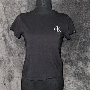 CALVIN KLEIN BLACK LOUNGE SHIRT